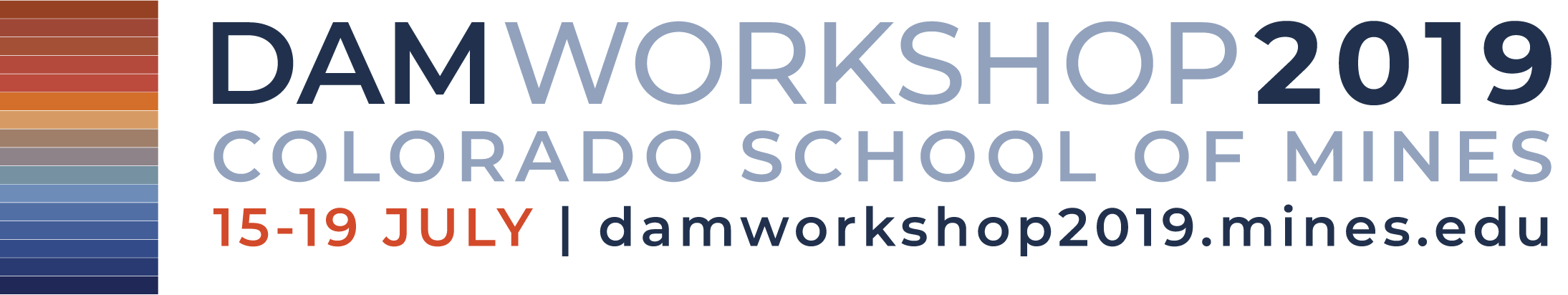 DAM Workshop Logo 15 to 19 July, 2019